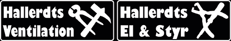 Hallerdts Ventilation, El & Styr Logotyp